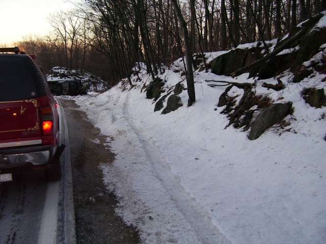 The path the other towed vehicle took after it came unhooked