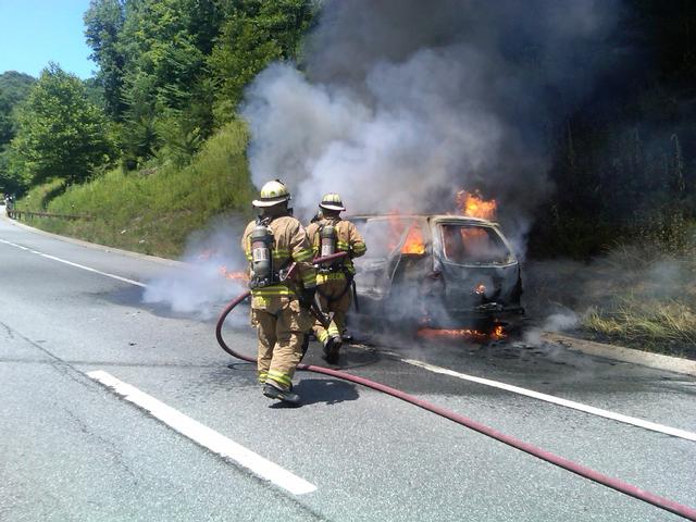 Vehicle Fire TSP 7-03-10 - Photo taken by Firefighter Jason Cobb