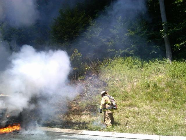 Vehicle Fire TSP 7-03-10 - Photo taken by Firefighter Jason Cobb