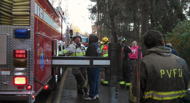 House fire on Peekskill Hollow Road 10/21/12