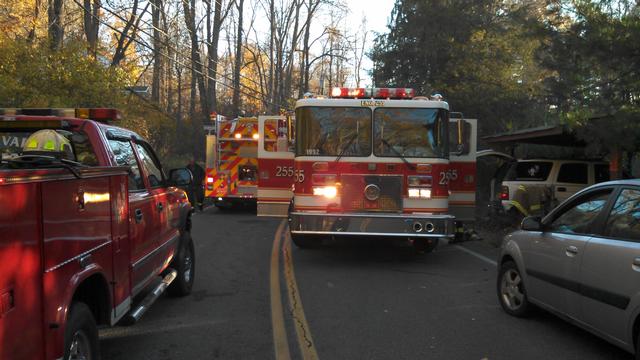 House fire on Peekskill Hollow Road 10/21/12