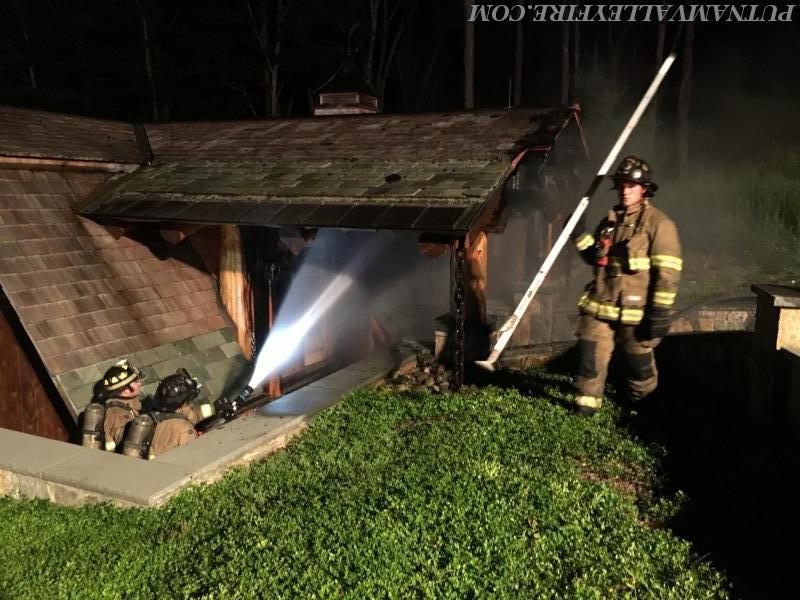 7/24/2016 - Structure Fire off Church Road - Photo's courtesy of Captian K. Rohrauer and FF Anthony Proetta, Jr