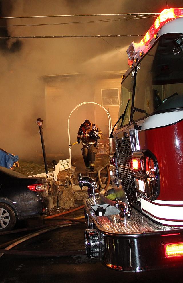 House Fire in Lake Peekskill 1/26/13 FF J. Cobb