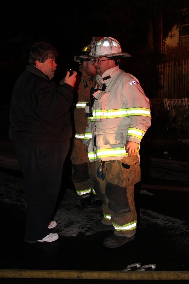 House Fire Lake Peekskill 1/26/13 President L. Cobb Sr, Captian L. Cobb Jr, Chief Keeler