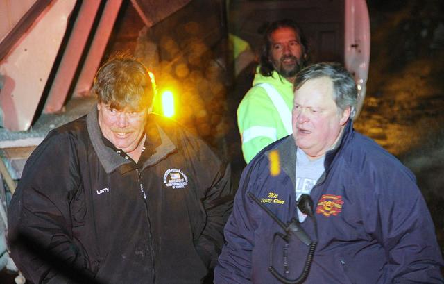 House Fire Lake Peekskill 1/26/13 President L Cobb and Deputy Chief Eagens