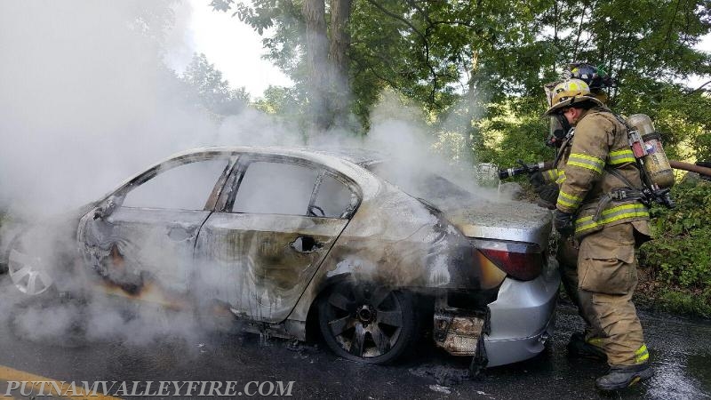 7/14/2016 - Vehicle Fire Barger/Finnerty - Photo's courtesy of Captian K. Rohrauer and FF Anthony Proetta, Jr