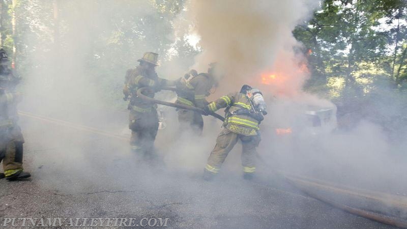 7/14/2016 - Vehicle Fire Barger/Finnerty - Photo's courtesy of Captian K. Rohrauer and FF Anthony Proetta, Jr