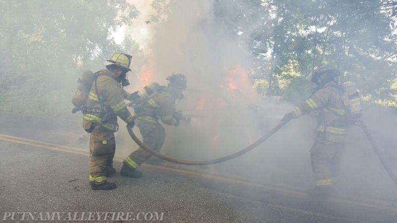 7/14/2016 - Vehicle Fire Barger/Finnerty - Photo's courtesy of Captian K. Rohrauer and FF Anthony Proetta, Jr