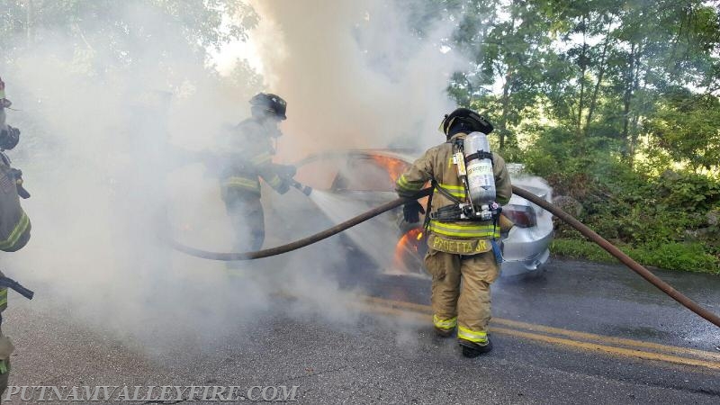 7/14/2016 - Vehicle Fire Barger/Finnerty - Photo's courtesy of Captian K. Rohrauer and FF Anthony Proetta, Jr