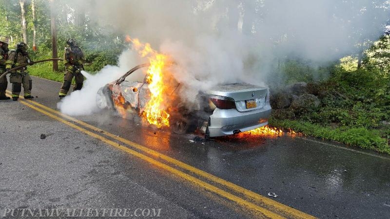 7/14/2016 - Vehicle Fire Barger/Finnerty - Photo's courtesy of Captian K. Rohrauer and FF Anthony Proetta, Jr