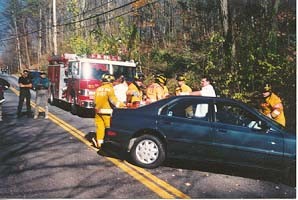 Vehicle Accident on Peekskill Hollow Road
