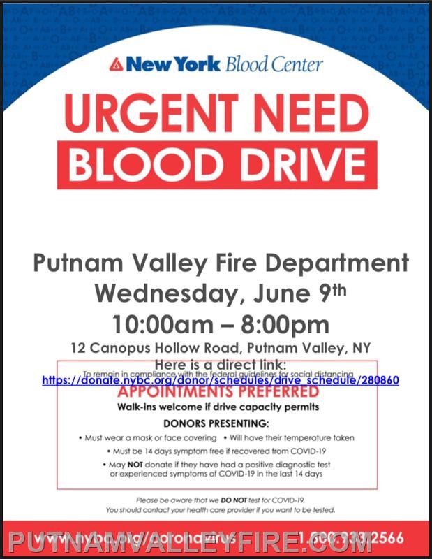 6/9/2021 Blood Drive