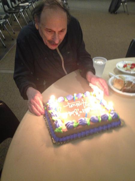 Arthur gets a birthday cake on 2/10/15 from Shannon Smith.  Have a great day Arthur 